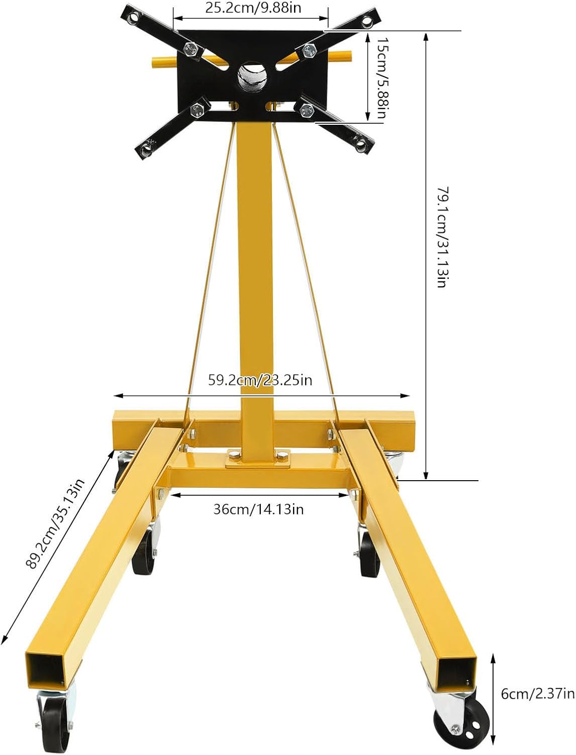 D-L194 Engine Hoist &amp; Stand 2000lbs Capacity