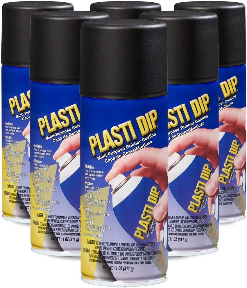 A-L194 Plasti Dip Multi-Purpose Rubber Coating Aerosol 11oz 6 Cans/Box