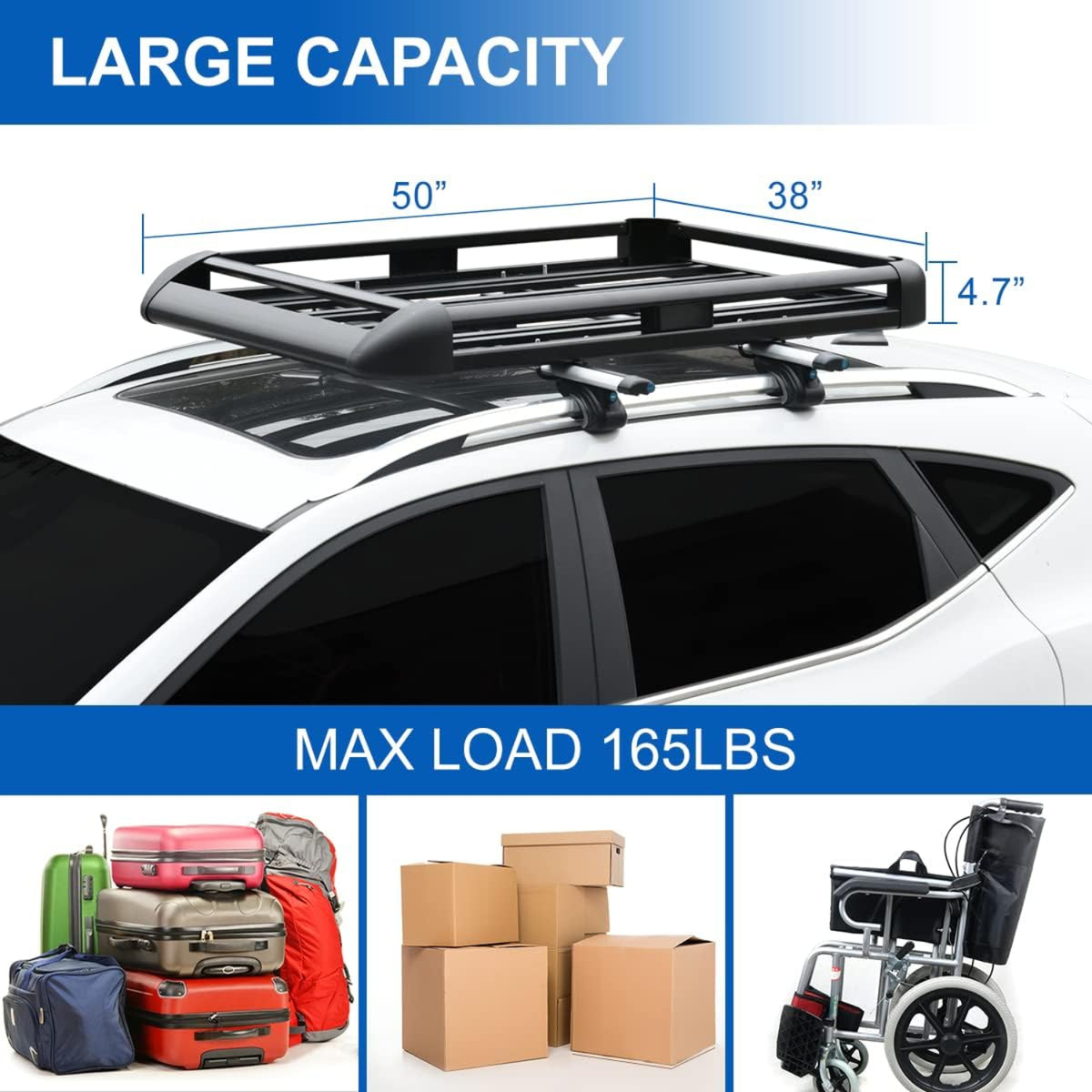 C-L19 JINSANITY Heavy Duty Cargo Carrier for SUV