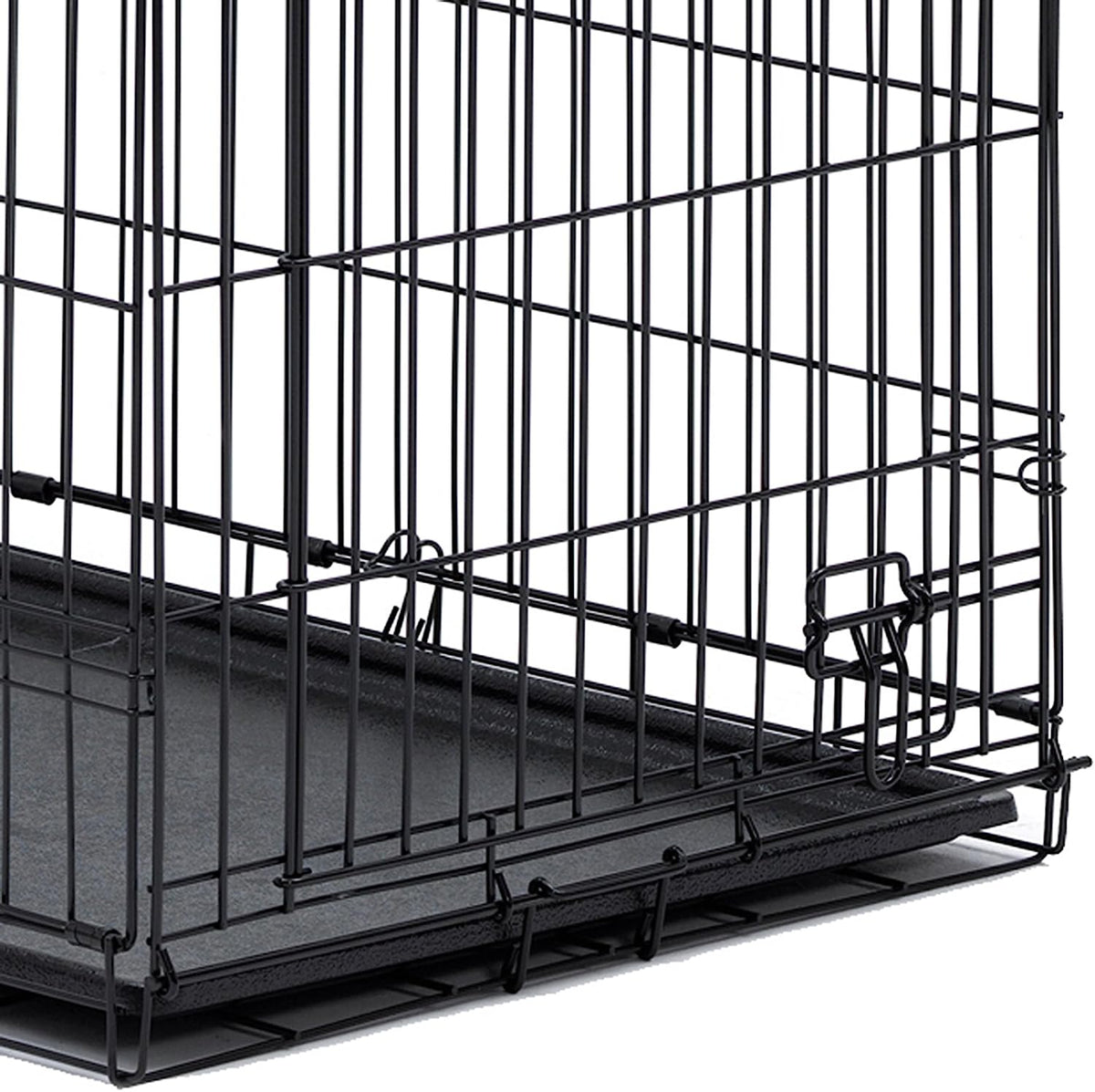 B-L15 Midwest Homes for Pets Plastic Pan for Dog Crate 42&quot; (Black)