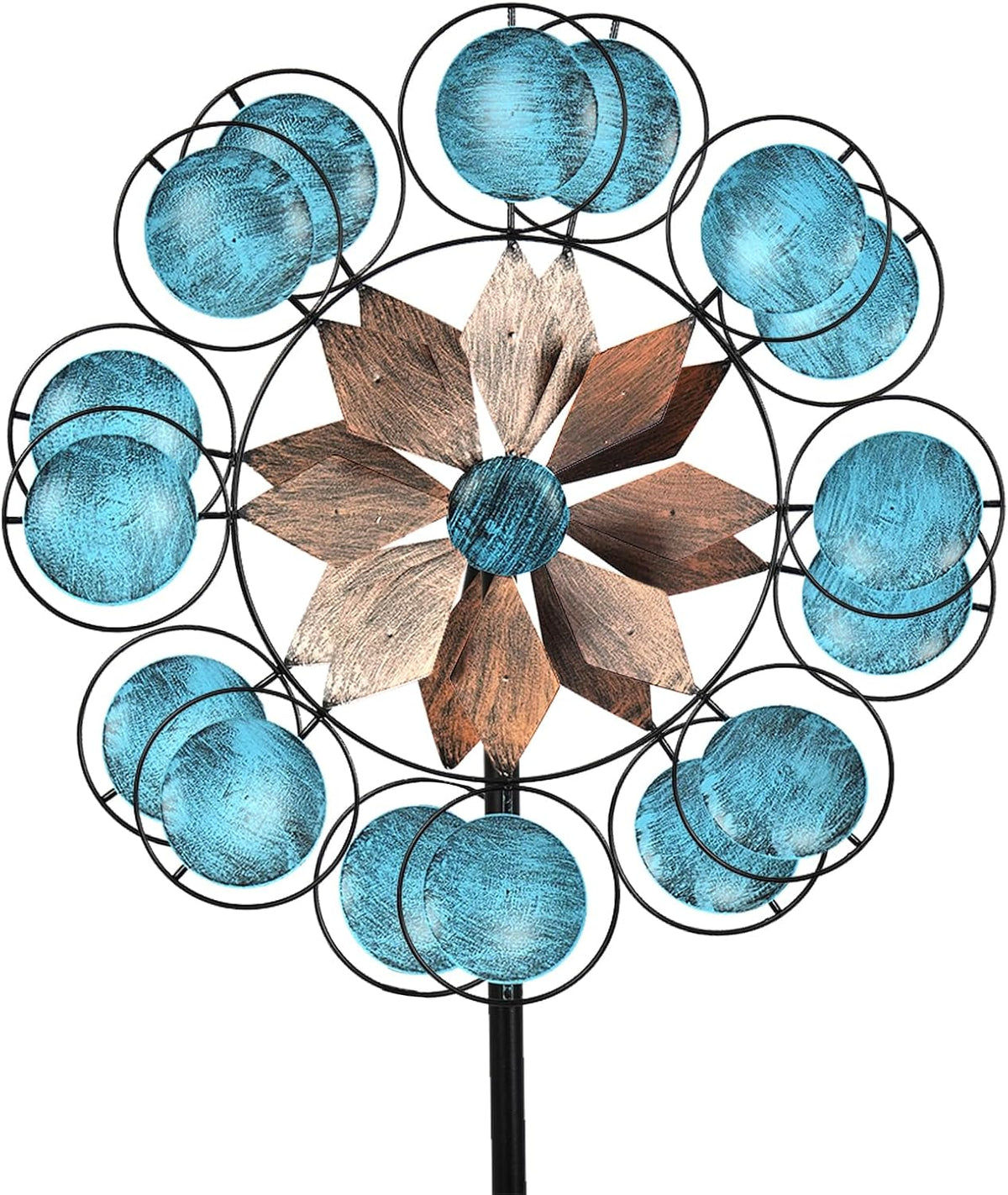 C-L175 HOURFLIK Wind Spinner 84&quot; (Blue/Copper)