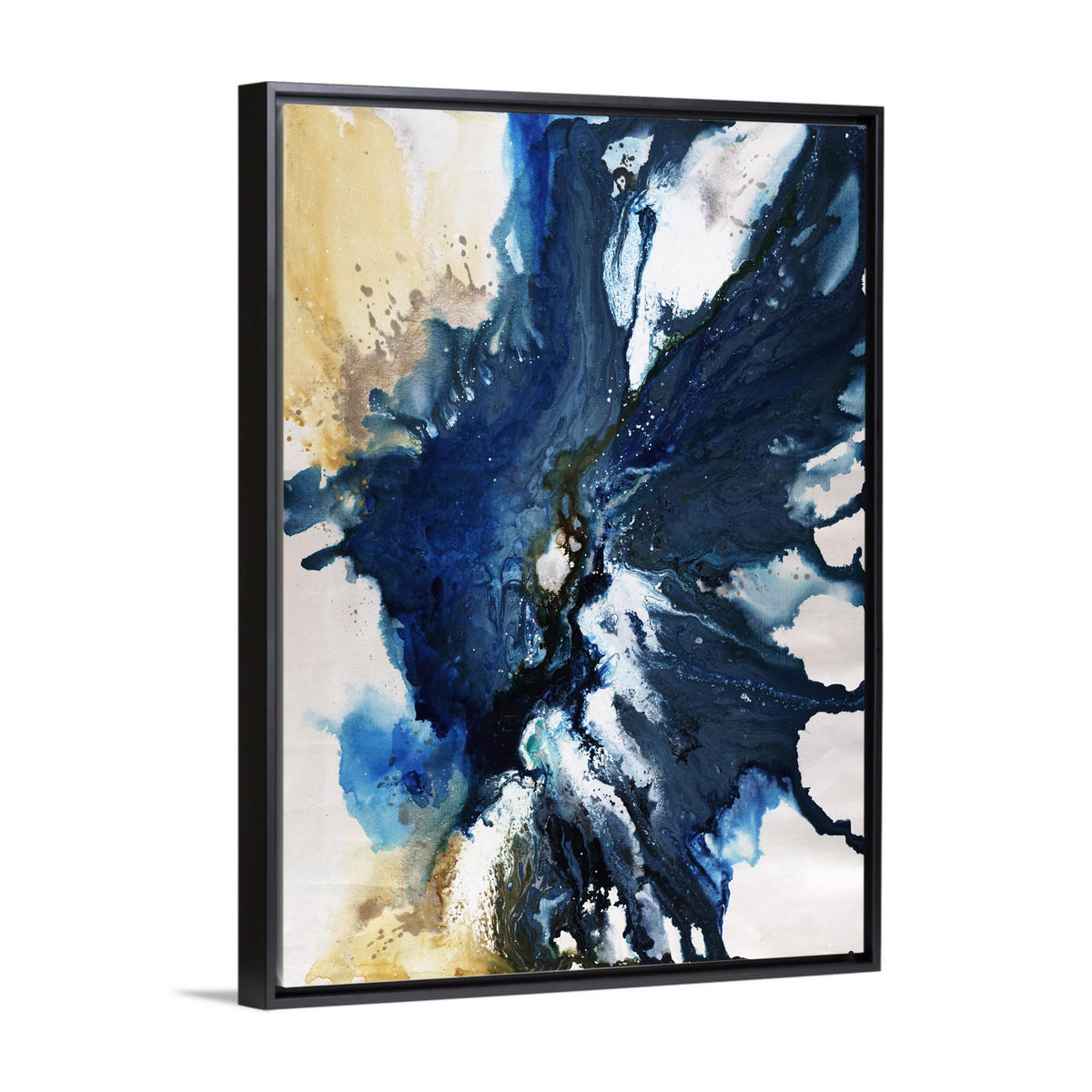 D-L143 DALENO ART Active Ocean Framed Canvas 24&quot;x36&quot;