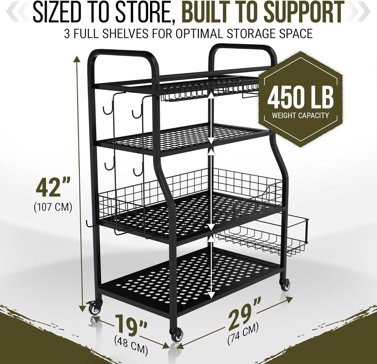 A-L64 FIT&amp;ZEN Home Gym Storage Rack *RACK ONLY*