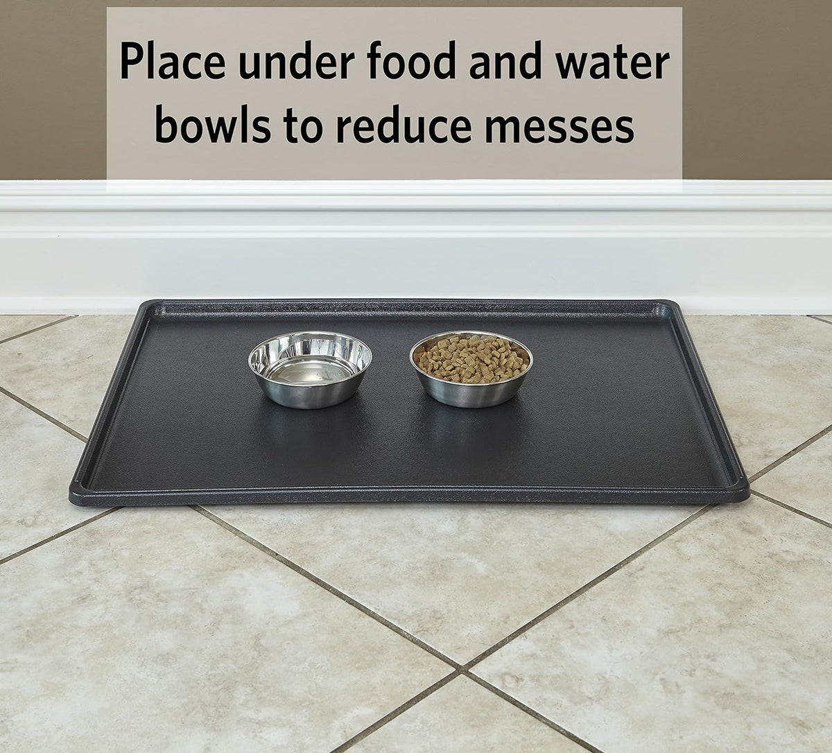 B-L15 Midwest Homes for Pets Plastic Pan for Dog Crate 42&quot; (Black)