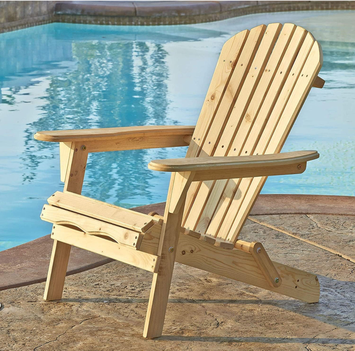 D-L135 ADIRONDACK Lawn Chair SW1912NC - Natural