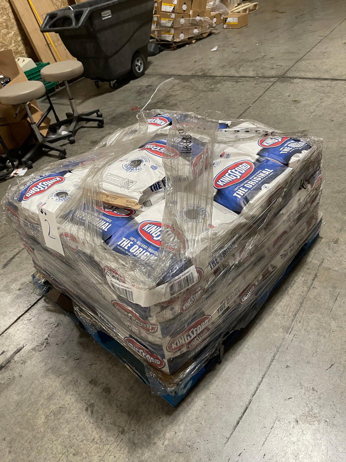 16b Lot #2 Pallet Of Kingsford Charcoal Briquettes 16lb Bags