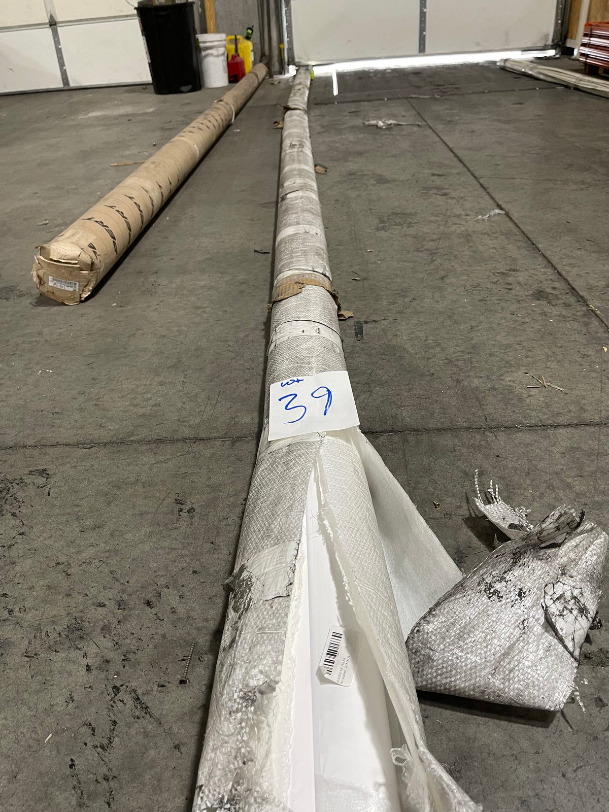 Lot #39 Pair Of Metal Poles