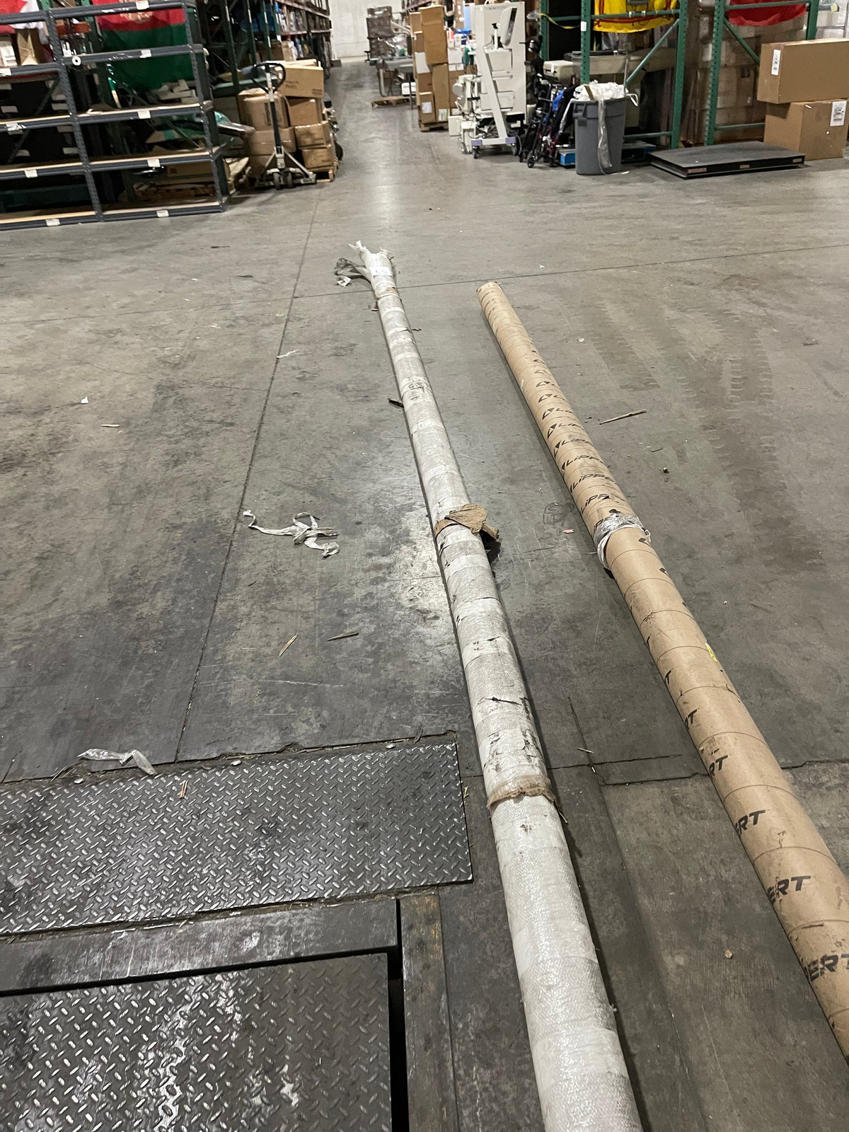 Lot #39 Pair Of Metal Poles