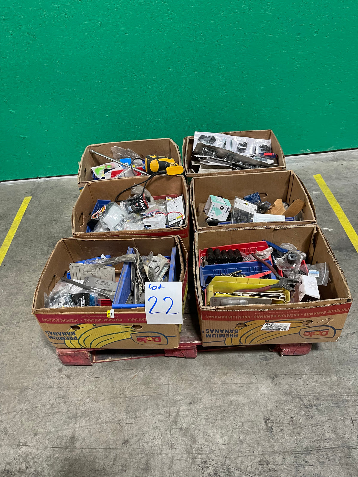 17b Lot #22 Pallet Of Assorted Hardware And Tools