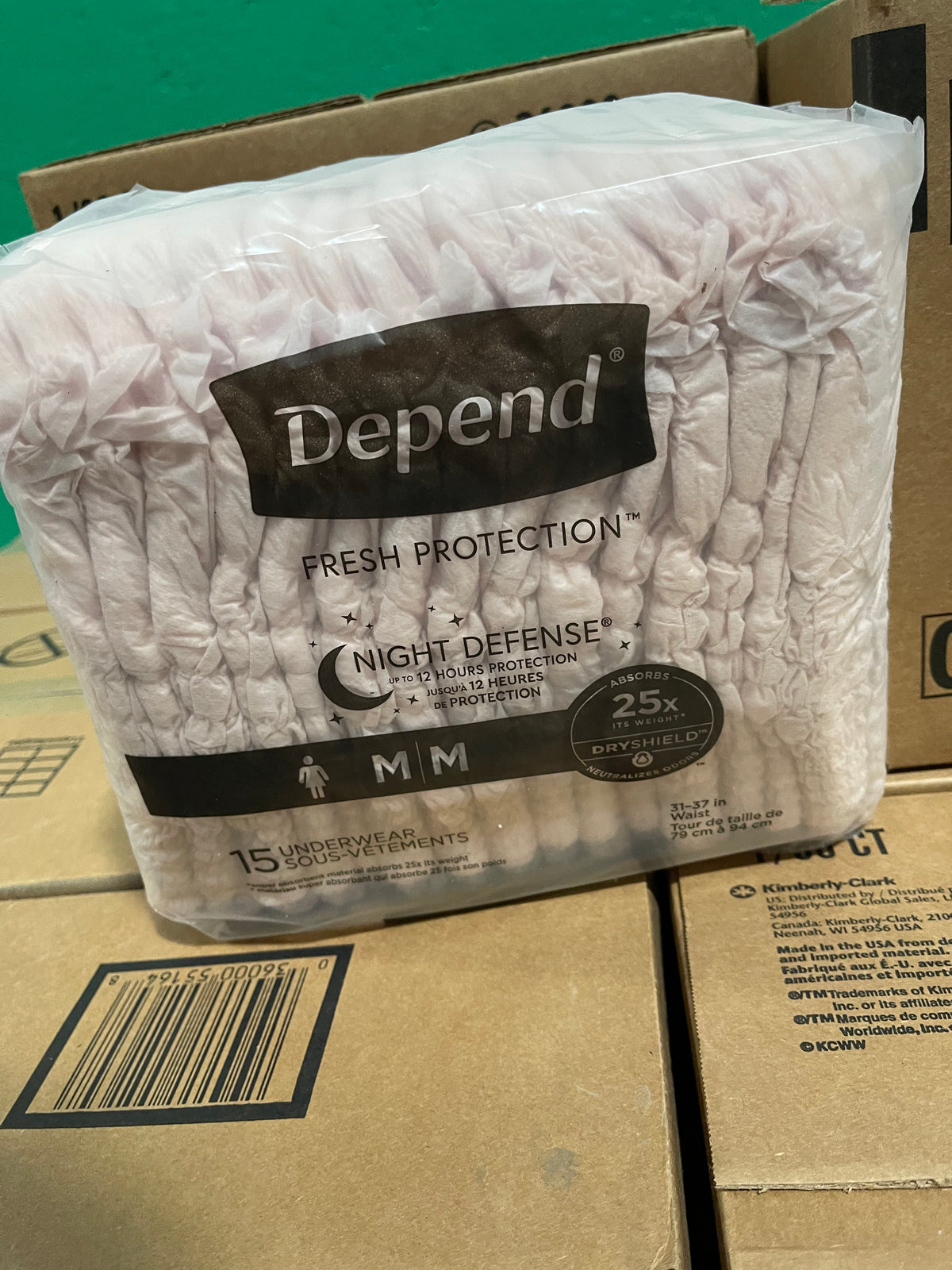 16d Lot #21 Pallet Of Depends Fresh Protection For Women