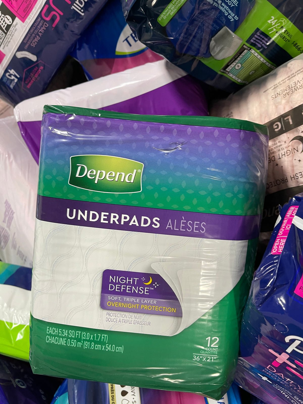 16b Lot #36 Gaylord Full Of Assorted Adult Diapers And Pads