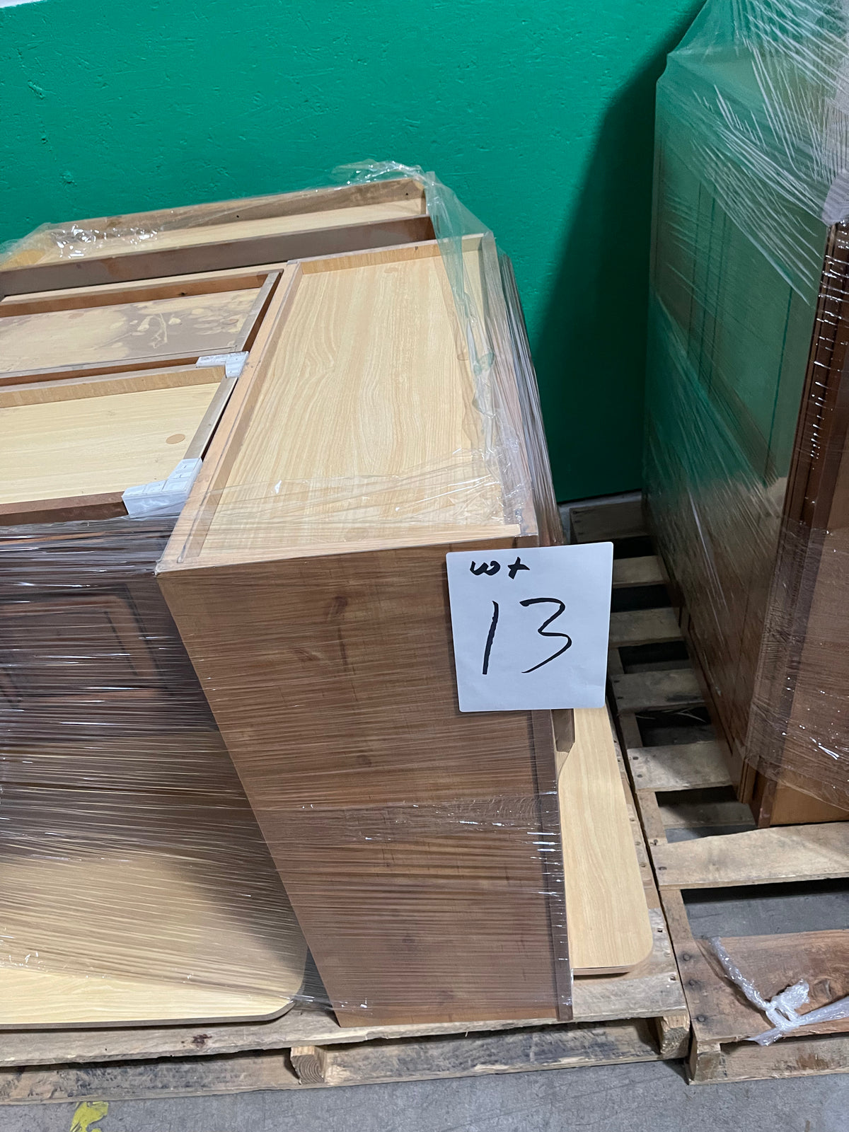 16a Lot #13 Two Pallets Of AWA Kitchen Cabinets