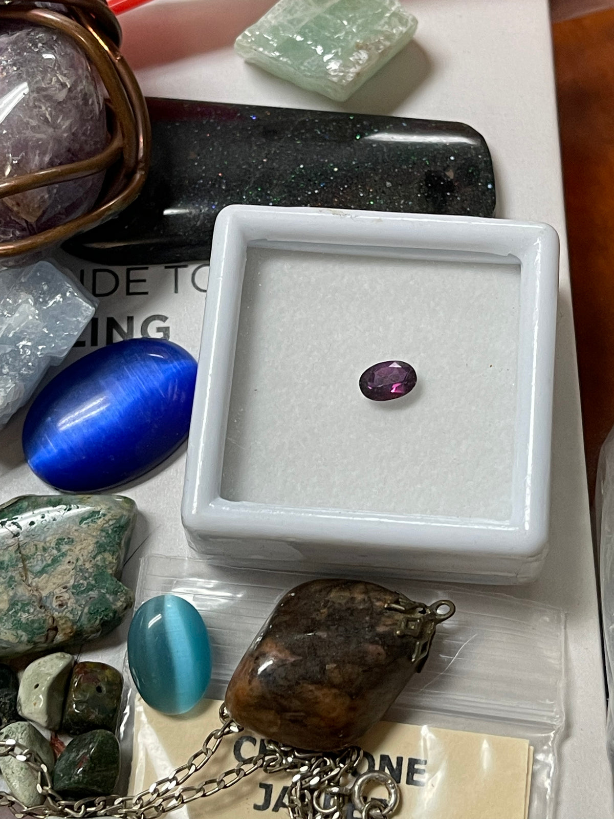 Lot #32 Lot Of Assorted Gemstones, Rocks And A Couple Fossils!