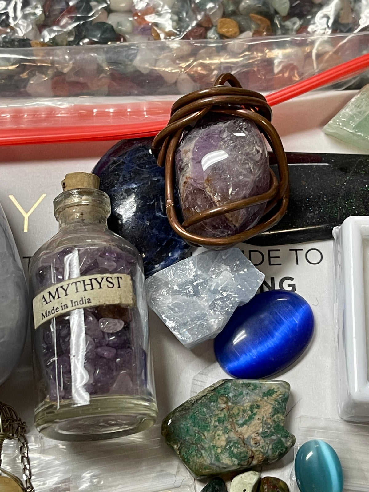 Lot #32 Lot Of Assorted Gemstones, Rocks And A Couple Fossils!