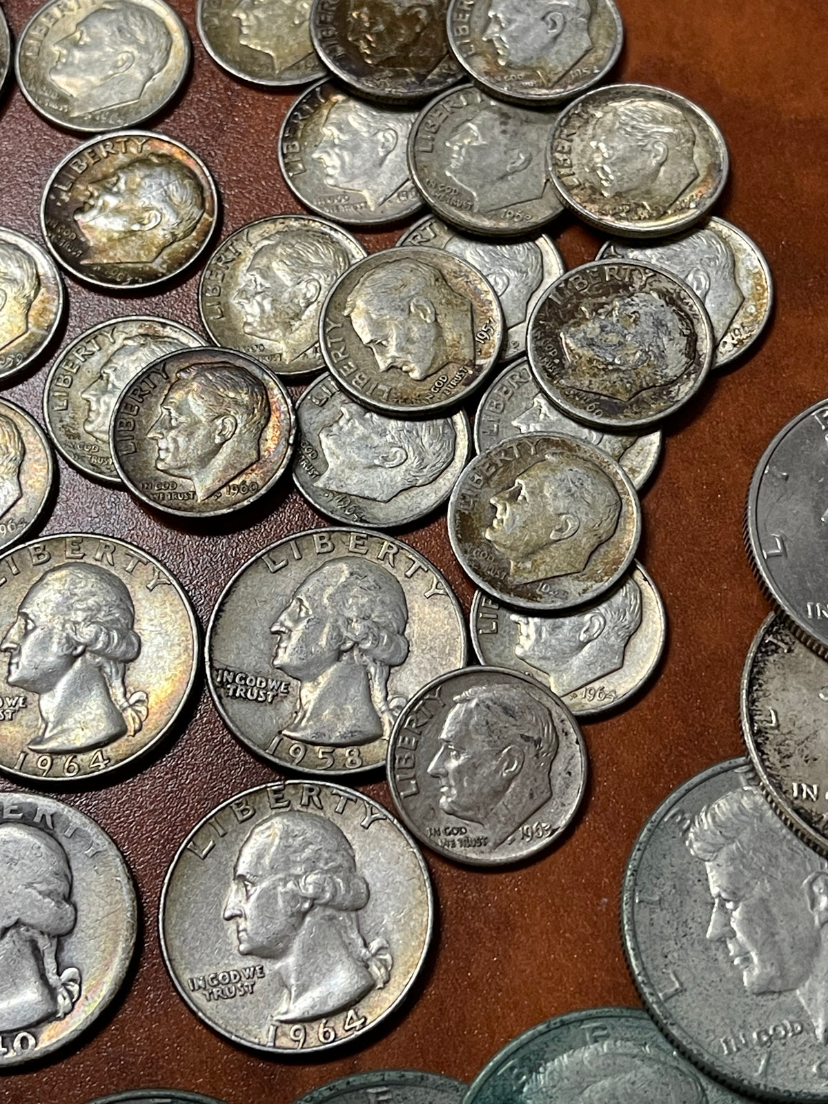 Lot #34 Lot Of American Coins 1940-1983 Varying Condition Some Silver See Photos!