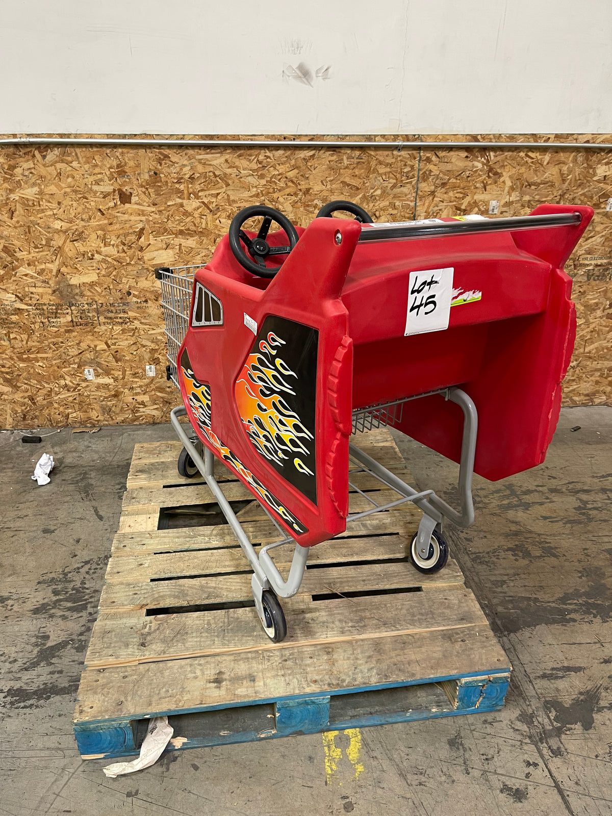 Lot #45 Shopping Cart damaged