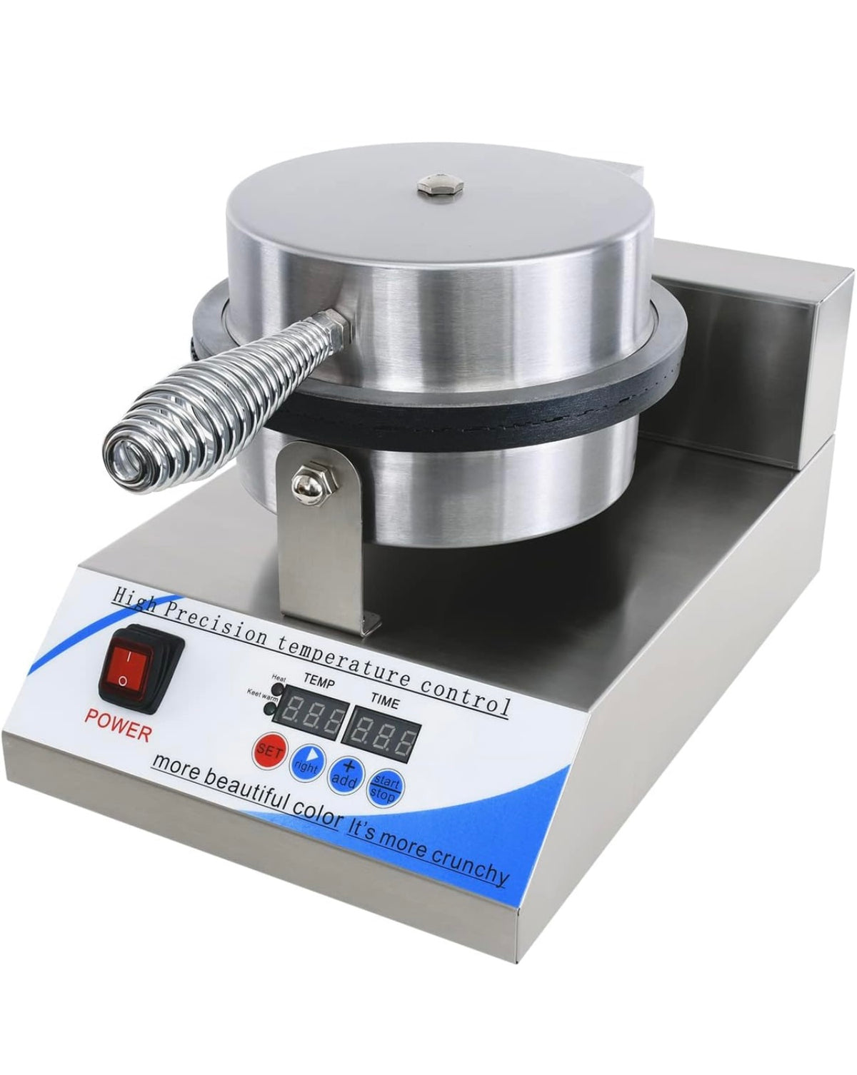 B-L155 YOOYIST Waffle Cone Machine, Stainless Steel, For Home Or Commercial Use