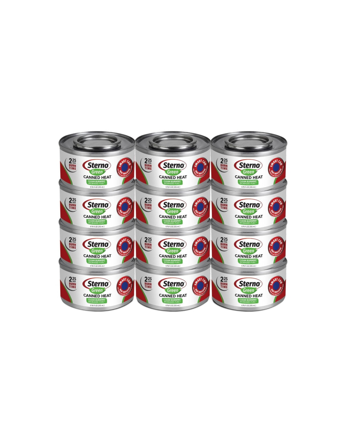 E-252 Sterno Green Canned Heat 2.25 Hour Burn Time, 12/Box