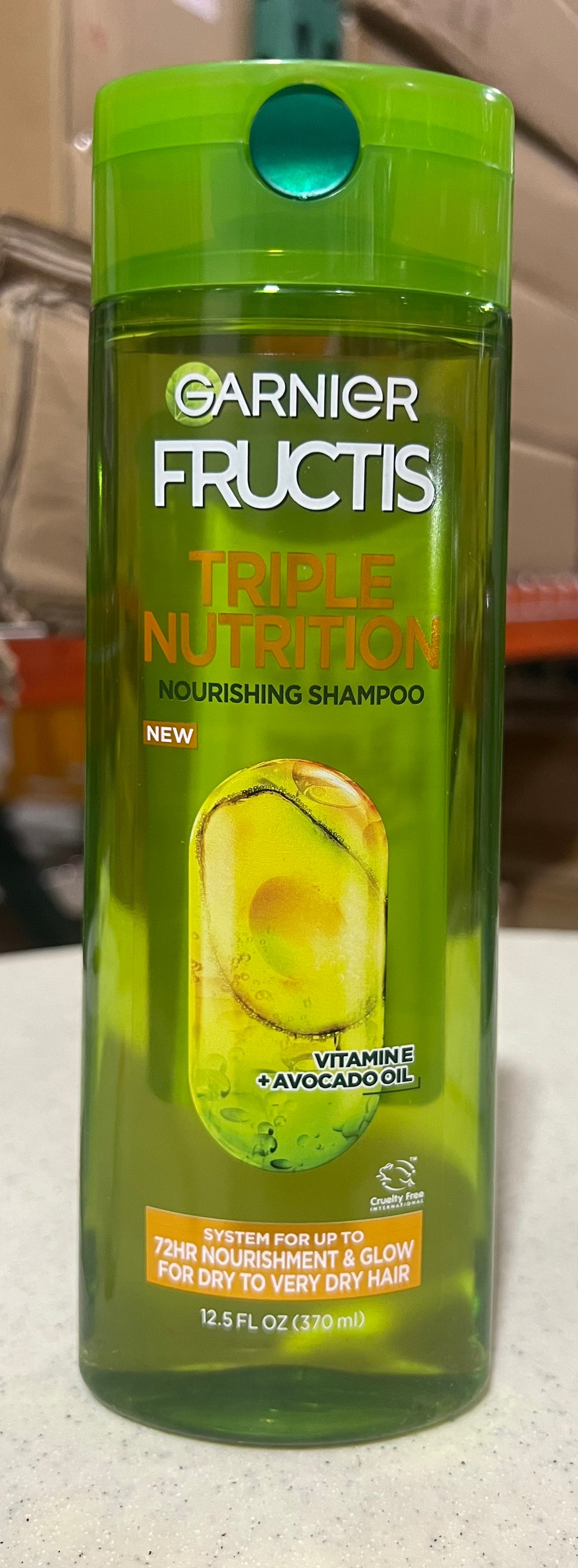 D-L249 6x Garnier Fructis Triple Nutrition Nourishing Shampoo, 12.5oz/6 Bottles