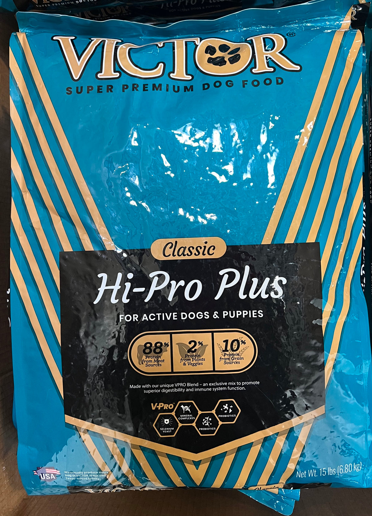 L141 2x Victor Hi-Pro Plus Dog Food For Active Dogs &amp; Puppies