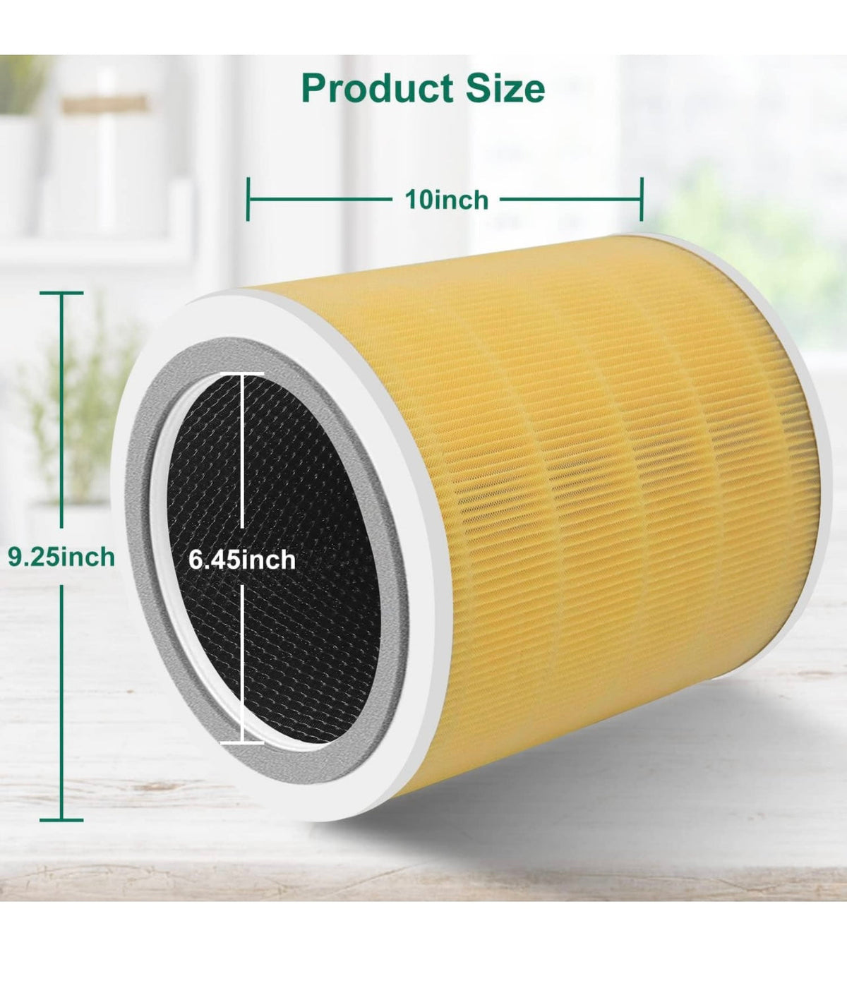 C-L44 Core 400S Pet Allergy Replacement Filter 2 Pack, Compatible With LEVOIT Core 400S (Yellow)
