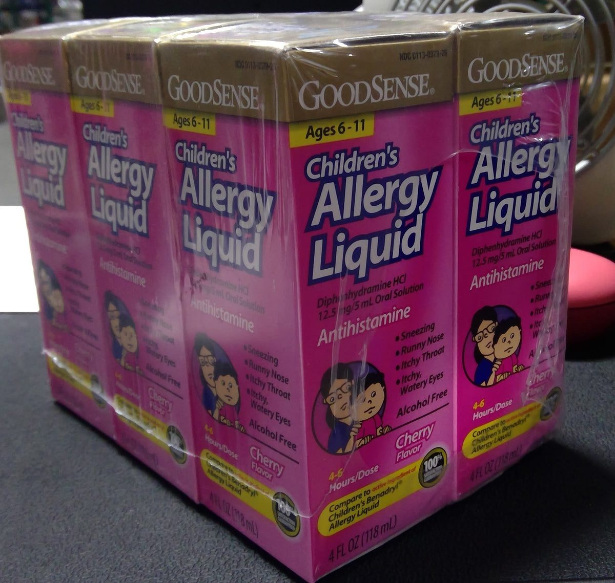 E-L173 6X Goodsense Children&#39;s Allergy Liquid Cherry Flavor 4 floz  EXPIRATION 02/2026