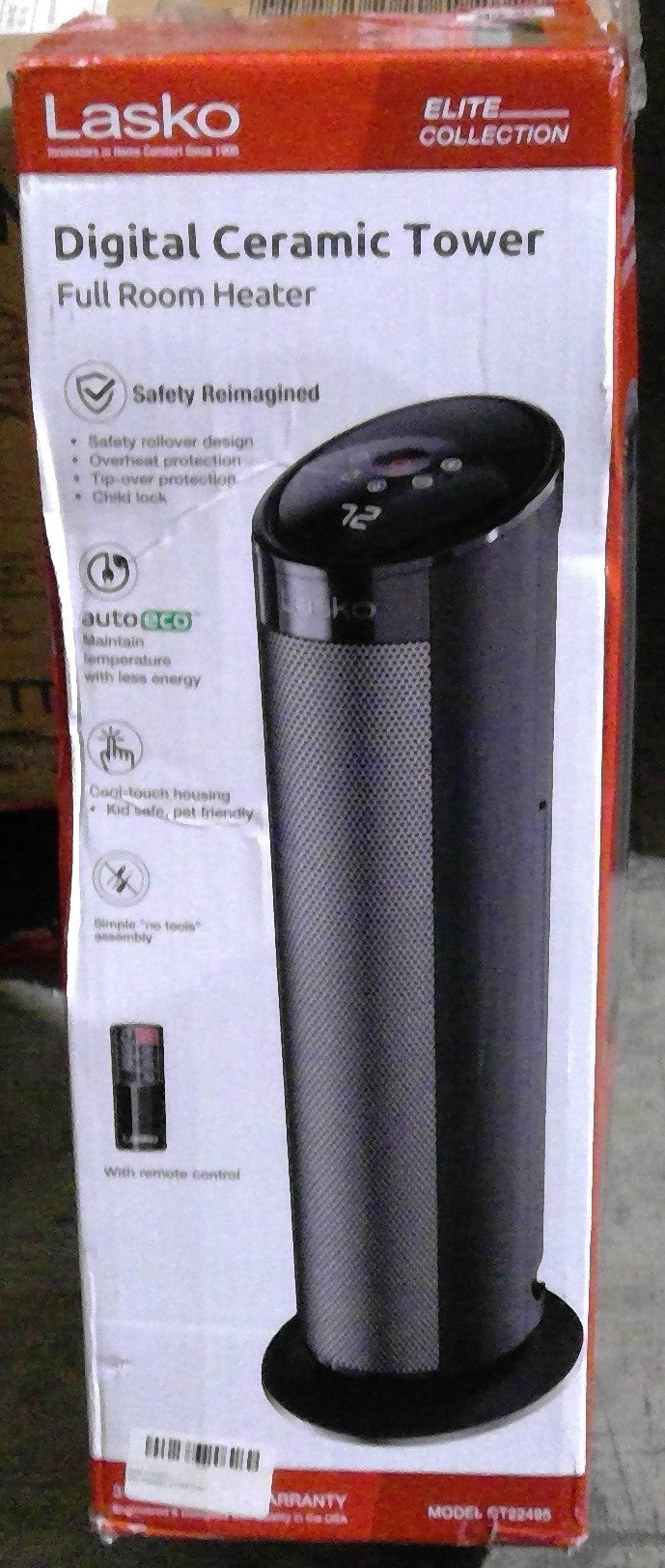 A-L6 LASKO Digital Ceramic Tower Full Room Heater