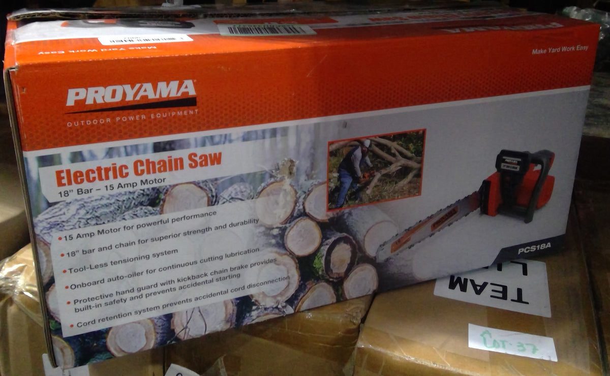 A-L40 PROYAMA Electric Chain Saw 18&quot; Bar 15 Amp Motor PCS18A