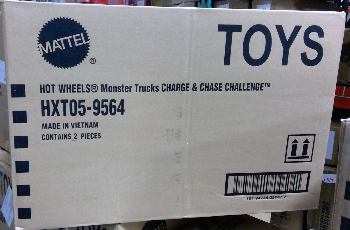 D-L230 MATTEL Hot Wheels Monster Trucks Charge &amp; Chase Challenge 2/Box