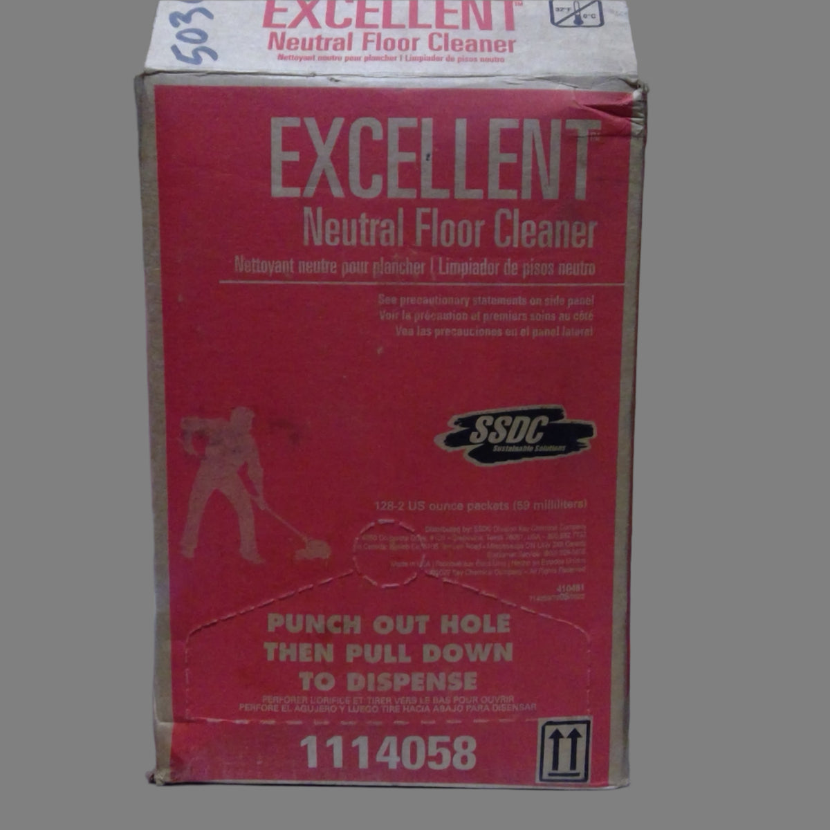 D-L10  128x  SSDC Excellent Neutral Floor Cleaner 2oz Pack