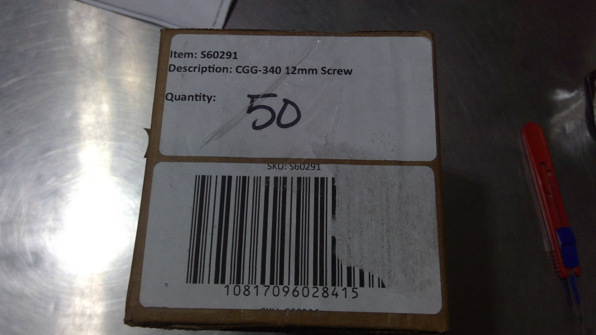 A-L37 CGG-340 Screws 12mm  50/Box