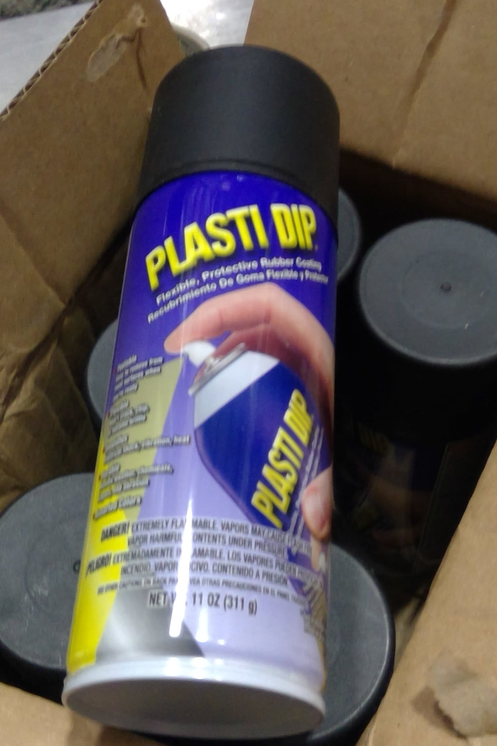 D-L25  Plasti Dip Multi-Purpose Rubber Coating Aerosol 11oz 6 Cans/Box