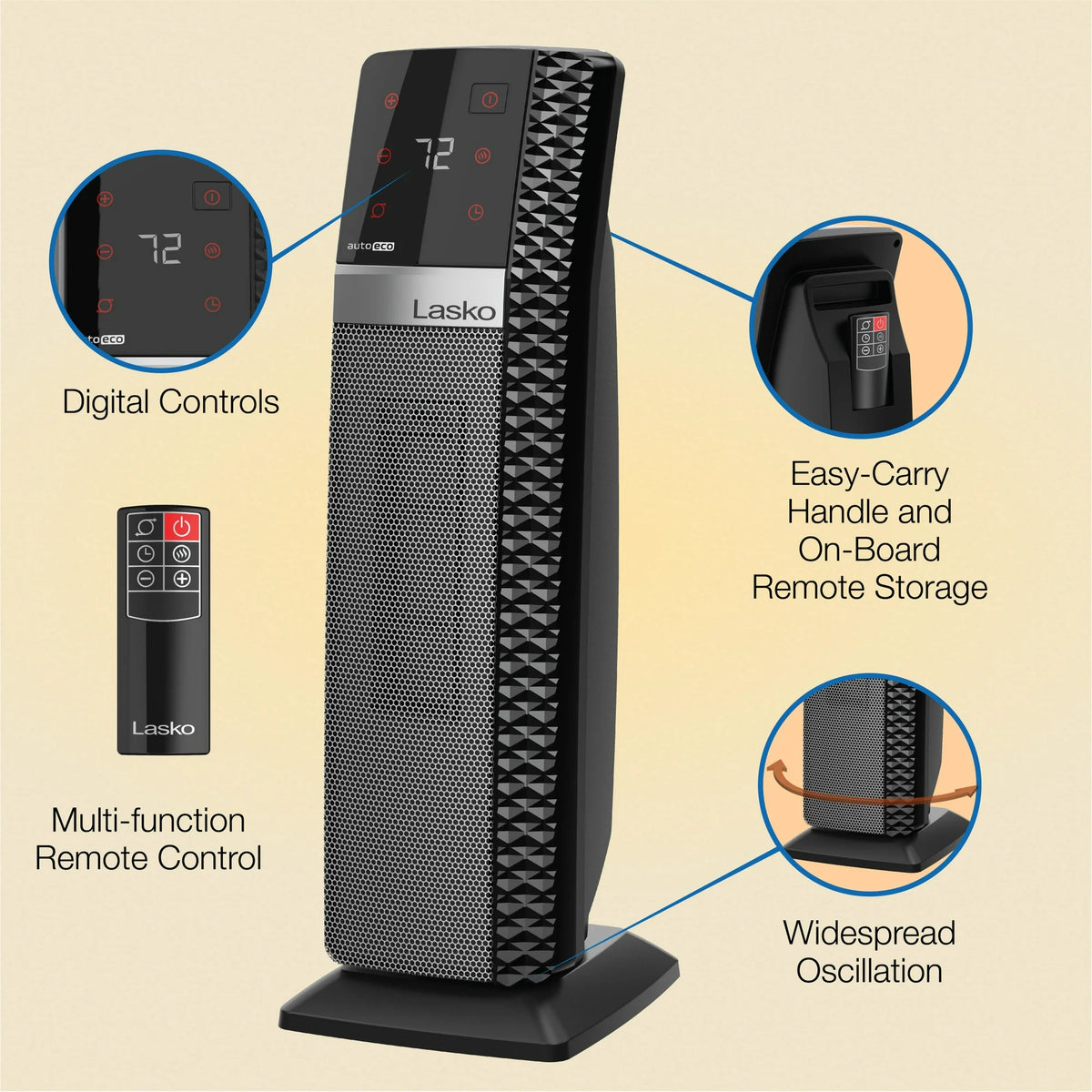 D-L15 LASKO Elite Collection Ceramic Tower Heater