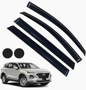 D-L155  YQAUTEC Window Visors YD-296 for Hyundai Santa Fe 2019-23